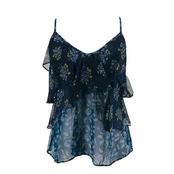 Free People Women's Black All Things Chiffon Tank Top Size XS NEW - Picture 2 of 8